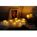 Candle Choice 12 PCS Realistic Flickering Flameless Candles with Timer, LED Votives, Battery-operated Votives, Tea Lights, Tealights, Long Battery Life 200+ Hours, Battery Included, with Drips   